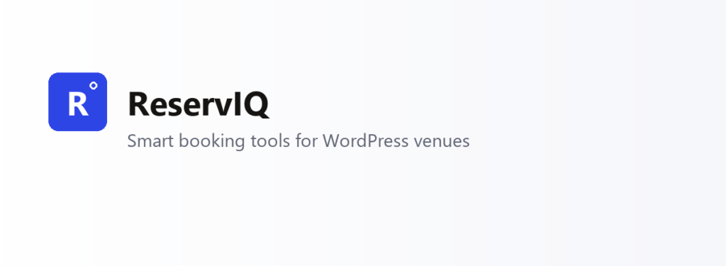 ReservIQ brand banner